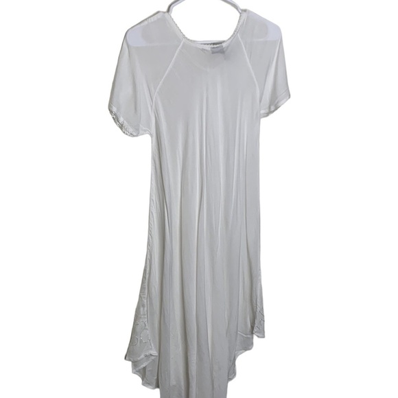 T16 SL fashion midi maxi white dress lightweight summer dress size xl - Picture 7 of 15